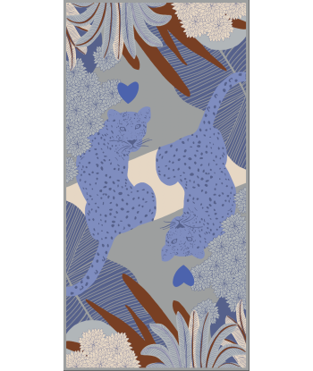 Foulard Coton Sauvage Bleu de la marque