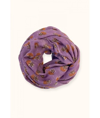 Echarpe Laine Florets Purple la livraison gratuite