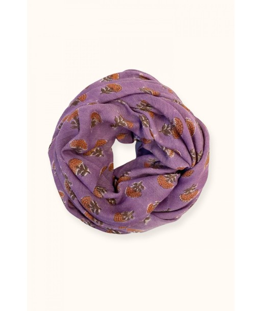 Echarpe Laine Florets Purple la livraison gratuite