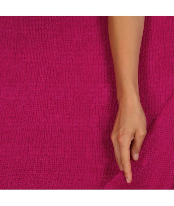 Echarpe tricot BRUME - Fuchsia s'inspire de l'anatomie humaine