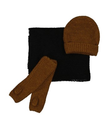 Echarpe tricot BRUME - Noir Vous souhaitez 