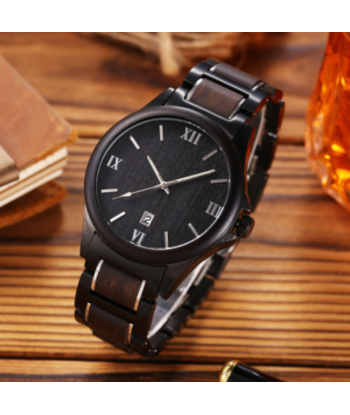 Montre Noire Homme: Bois de Santal livraison et retour toujours gratuits