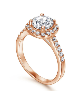 Bague de Promesse pour Femme Or Rose (Plaqué Rose) Jusqu'à 80% De Réduction