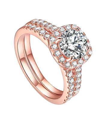 Bague Femme Promesse Luxe JUSQU'A -70%! 