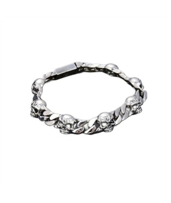 Bracelet Homme Argent Tête de Mort la chaussure