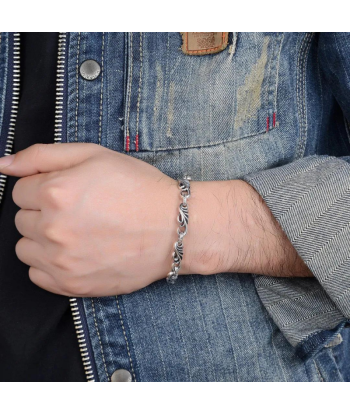 Bracelet Homme Argent Raffiné les ligaments