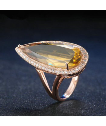 Bague Citrine: Charme Lumineux l'achat 