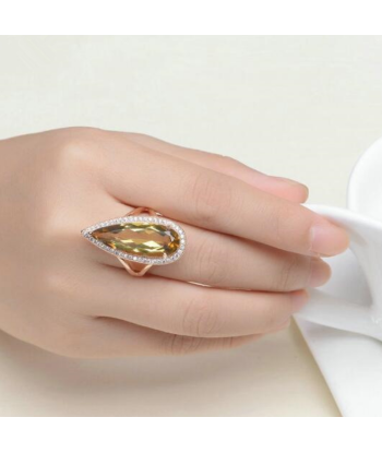 Bague Citrine: Charme Lumineux l'achat 