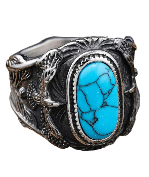 Bague Homme Turquoise: Élégance Naturelle meilleur choix