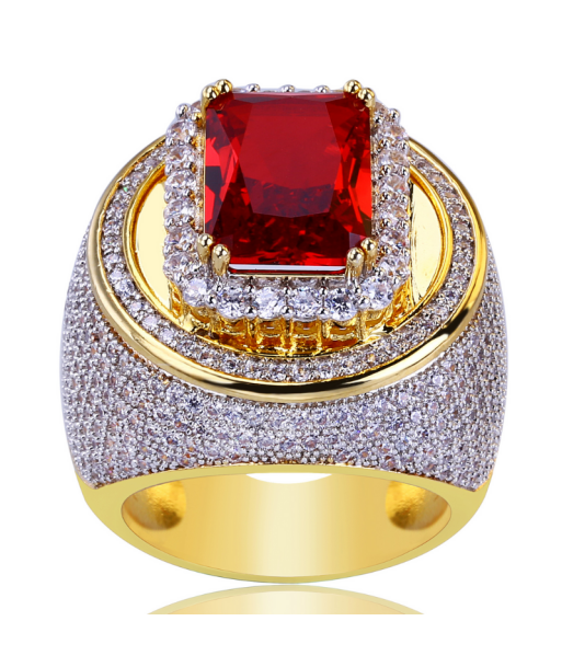 Bague Homme Rubis : Feu Passionné destockage