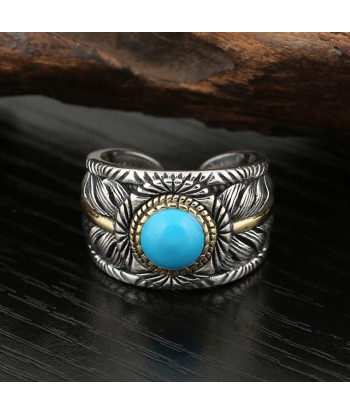 Bague Homme Turquoise: Raffinement en Turquoise Jusqu'à 80% De Réduction