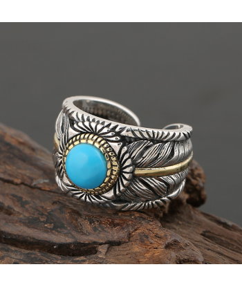 Bague Homme Turquoise: Raffinement en Turquoise Jusqu'à 80% De Réduction