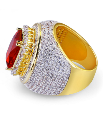 Bague Homme Rubis : Feu Passionné destockage