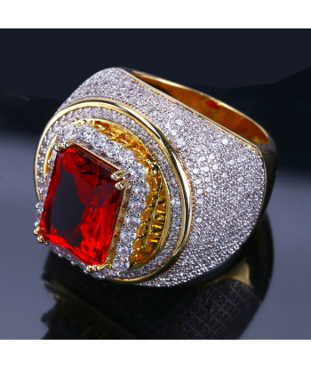 Bague Homme Rubis : Feu Passionné destockage