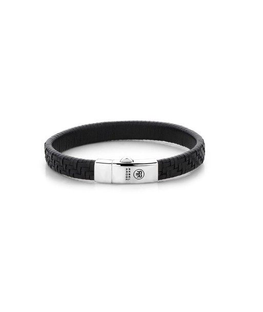 BRACELET REBEL & ROSE CUIR TISSE NOIR 50% de réduction en Octobre 2024