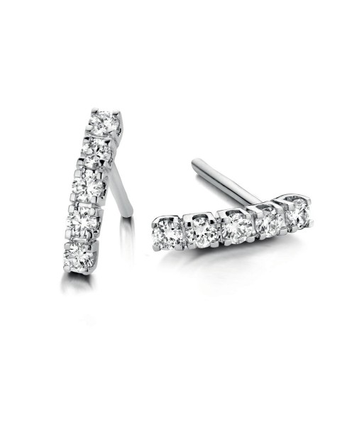 BOUCLES D’OREILLES OR BLANC DIAMANTS ASTORG 1895 en linge