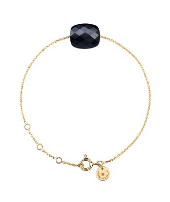 MORGANNE BELLO BRACELET FRIANDISE OR JAUNE COUSSIN ONYX l'achat 