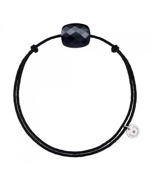 MORGANNE BELLO BRACELET FRIANDISE CORDON NOIR COUSSIN ONYX le des métaux précieux