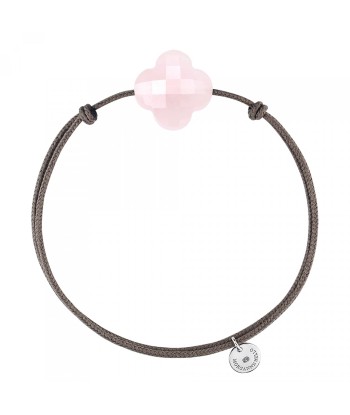 MORGANNE BELLO BRACELET FRIANDISE CORDON TAUPE TRÈFLE QUARTZ ROSE POUDRE Comment ça marche