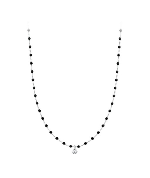 COLLIER MINI GIGI CLOZEAU OR GRIS NOIR DIAMANT pas cheres