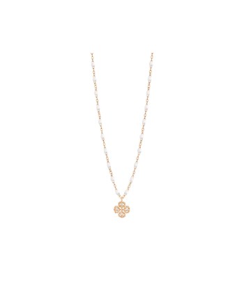 COLLIER GIGI CLOZEAU  LUCKY TRÈFLE DIAMANTS OR ROSE d'Europe débarque