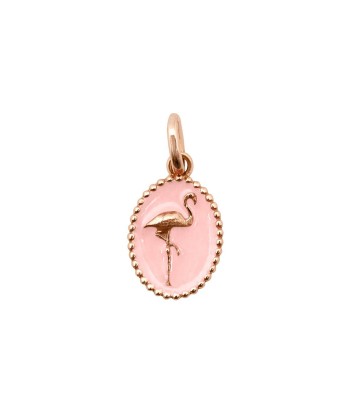 PENDENTIF GIGI CLOZEAU FLAMANT ROSE OR ROSE d'Europe débarque