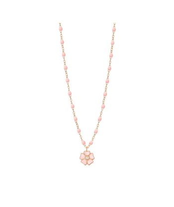 COLLIER GIGI CLOZEAU ROSE BEBE FLEUR DIAMANT OR ROSE Véritable concentré