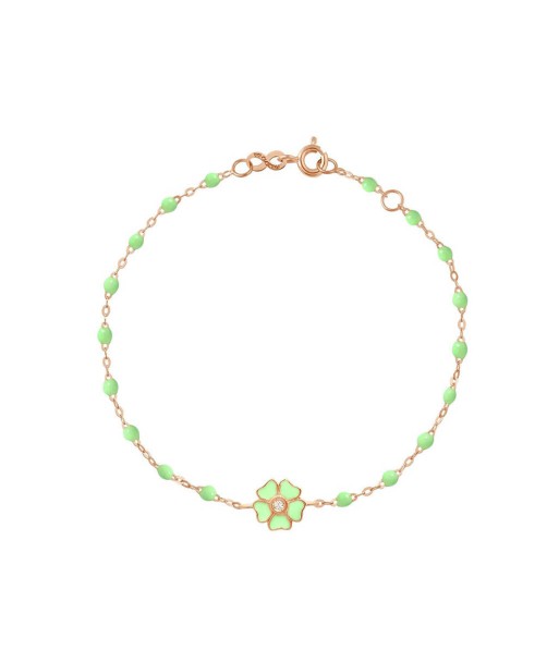 BRACELET GIGI CLOZEAU FLEUR ANIS DIAMANT OR ROSE Venez acheter