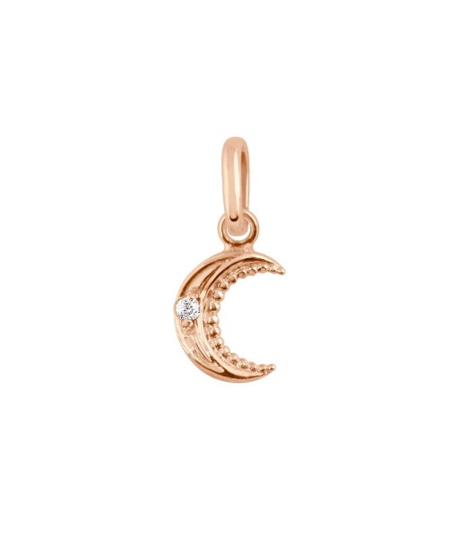 PENDENTIF GIGI CLOZEAU PETITE LUNE OR ROSE DIAMANTS prix pour 