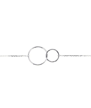 BRACELET OR BLANC 375 DOUBLE ANNEAU ou a consommer sur place