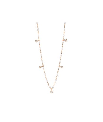 COLLIER GIGI CLOZEAU SUPRÊME OR ROSE 5 DIAMANTS livraison gratuite