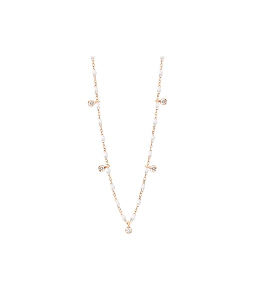 COLLIER GIGI CLOZEAU SUPRÊME OR ROSE 5 DIAMANTS livraison gratuite