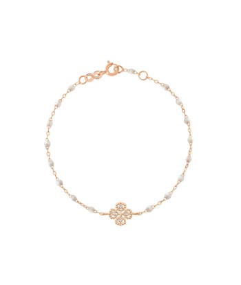 BRACELET GIGI CLOZEAU OR ROSE LUCKY TREFLE DIAMANT france