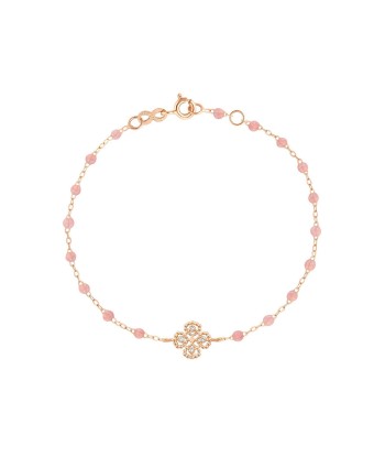 BRACELET GIGI CLOZEAU OR ROSE LUCKY TREFLE DIAMANT france