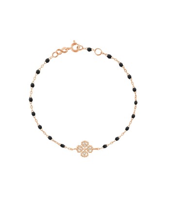 BRACELET GIGI CLOZEAU OR ROSE LUCKY TREFLE DIAMANT france