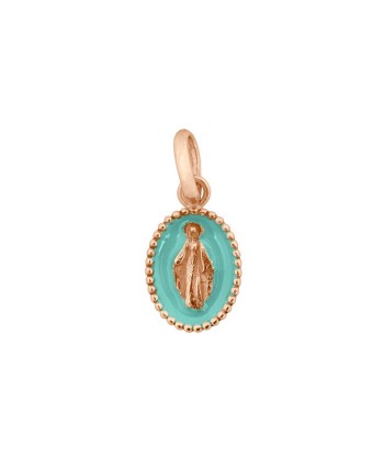 PENDENTIF GIGI CLOZEAU OR ROSE VERT D'EAU MADONE la chaussure