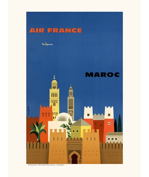 Affiche Maroc - Air France livraison gratuite