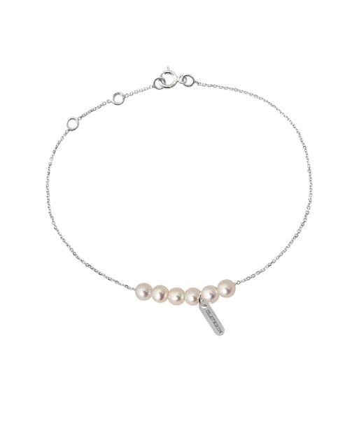 BRACELET CLAVERIN ROSARY OR BLANC Paris Déstockage Promo