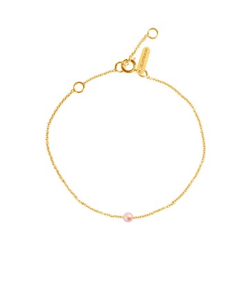 BRACELET CLAVERIN SIMPLY MINI PERLE ROSE OR JAUNE à prix réduit toute l'année