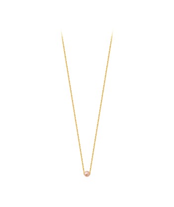 COLLIER CLAVERIN SIMPLY MINI PERLE ROSE OR JAUNE Venez acheter