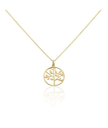 COLLIER ARBRE DE VIE PLAQUE OR En savoir plus