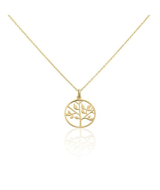 COLLIER ARBRE DE VIE PLAQUE OR En savoir plus