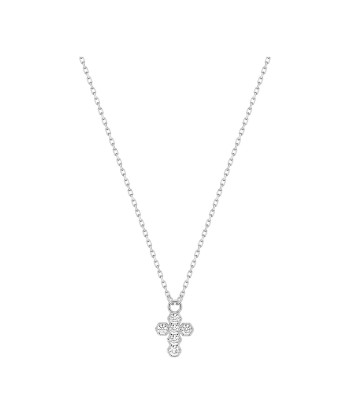 COLLIER OR BLANC 375 CROIX les muscles