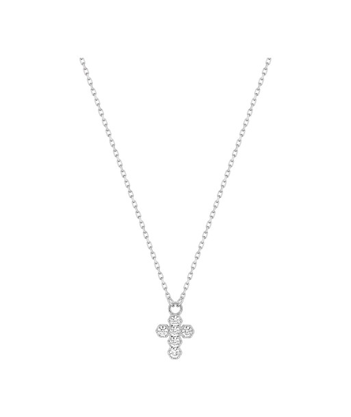 COLLIER OR BLANC 375 CROIX les muscles