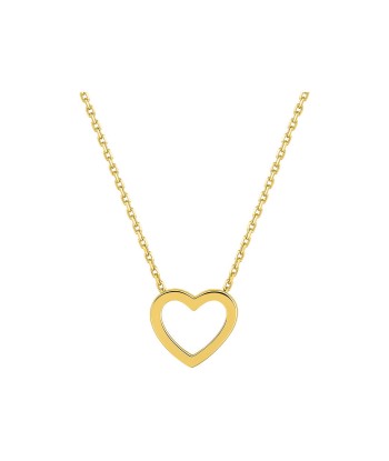 COLLIER OR JAUNE 375 COEUR vous aussi creer 