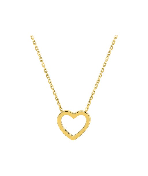 COLLIER OR JAUNE 375 COEUR vous aussi creer 