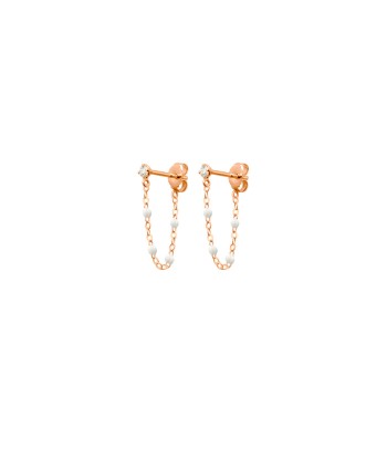 BOUCLES D'OREILLES GIGI SUPREME, OR ROSE  DIAMANTS paiement sécurisé