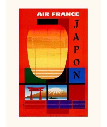 Affiche Japon - Air France livraison et retour toujours gratuits