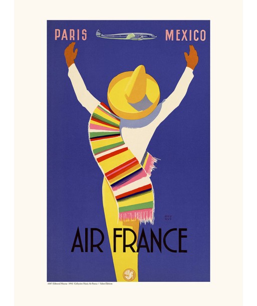 Affiche Paris Mexico - Air France pour bénéficier 