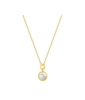 COLLIER OR JAUNE 750 NACRE français